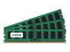 Crucial - Memory - 6 GB ( 3 x 2 GB ) - DIMM 240-pin - DDR3 - 1333 MHz / PC3-10600 - CL9 - 1.5 V - unbuffered - ECC
