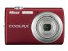 Nikon Coolpix S220 - Digital camera - compact - 10.0 Mpix - optical zoom: 3 x - supported memory: SD, SDHC - red