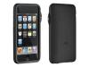 DLO Jam Jacket with Earphone Management - Case for digital player - silicone - black - iPod touch (2G)