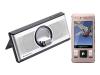 Sony Ericsson C905 Cyber-shot - Cellular phone with two digital cameras / digital player / FM radio / GPS receiver - WCDMA (UMTS) / GSM - tender rose - with Sony Ericsson MDS-65 Music Desk Stand