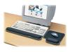 Kensington Height Adjustable Keyboard / Mouse Rest - Keyboard/mouse wrist rest - black