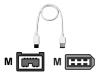 Belkin - IEEE 1394 cable - 9 pin FireWire 800 (M) - 6 PIN FireWire (M) - 50 cm ( IEEE 1394 ) - molded - white