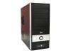AOpen QF 50Z - Mid tower - ATX - power supply 400 Watt - black silver - USB/Audio